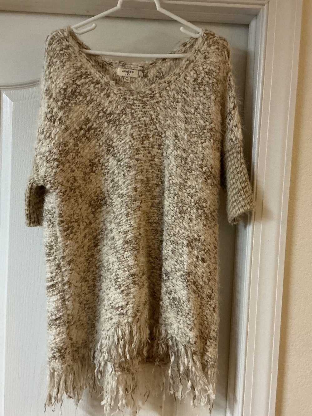 Umgee Boho Fringe Sweater Womens M/L Used